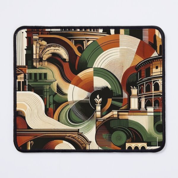 Item preview, Modern Geometric Rome Art Print - Italian Cityscape designed and sold by marlenarusse.