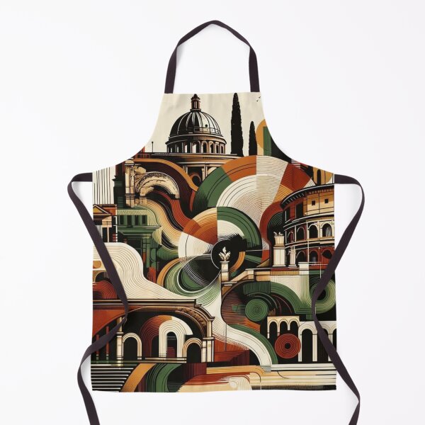 Item preview, Modern Geometric Rome Art Print - Italian Cityscape designed and sold by marlenarusse.