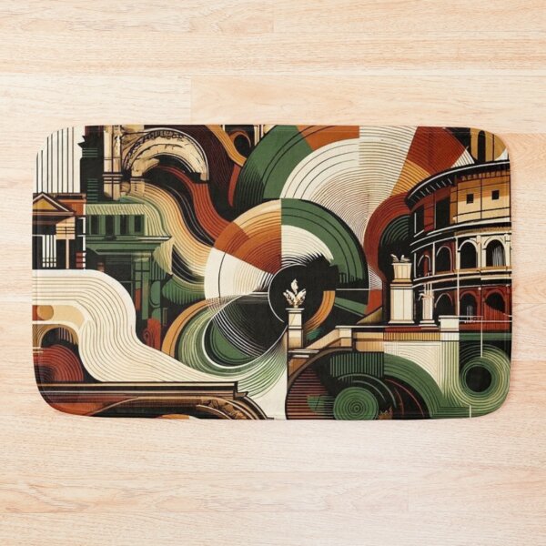 Item preview, Modern Geometric Rome Art Print - Italian Cityscape designed and sold by marlenarusse.