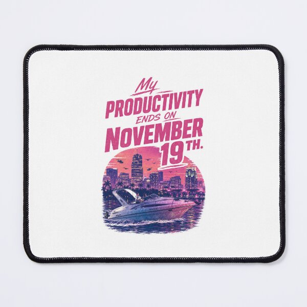 Item preview, Adversarial Funny GTA 6 Release Date Productivity Meme Apparel Gamer gaming designed and sold by darkdotsdesigns.