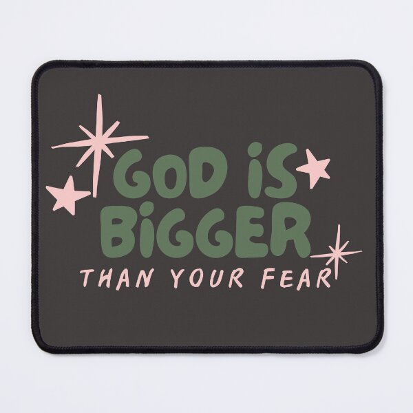 Item preview, God Is Bigger Than Your Fear - Beauiful Gifts For Christians designed and sold by karolina lindy.