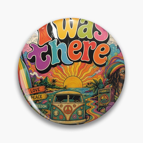 Item preview, Psychedelic Hippie Vibes – “I Was There” Retro Artwork designed and sold by Artisan Finds Online.