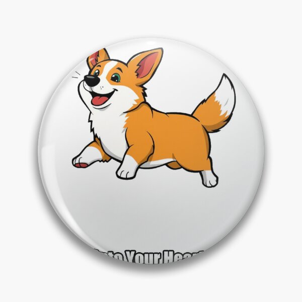 Item preview, Corgi Sticker - Galloped Into Your Heart Uninvited - Funny Corgi Gift designed and sold by pawdrops.