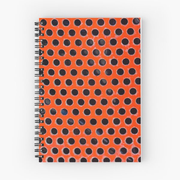 Item preview, Red Perforated Metal Pattern Close-Up Abstract Industrial Texture With Round Holes And Grunge Detail designed and sold by Nmallia.