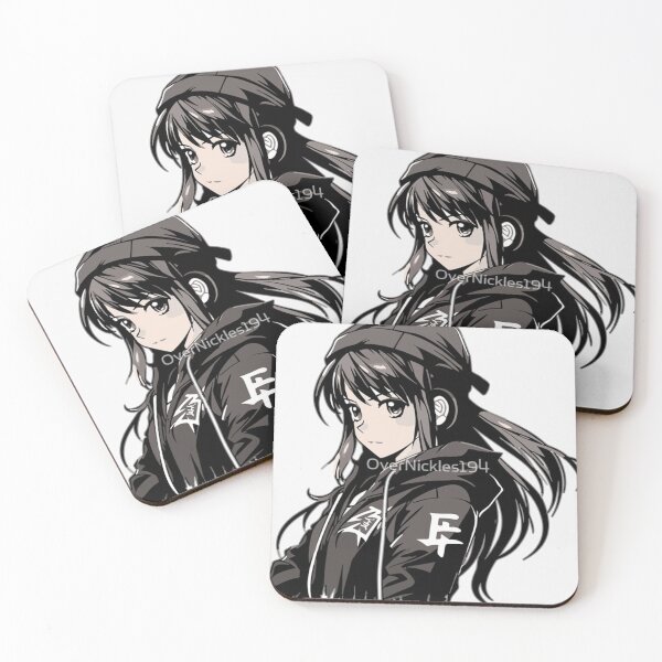 Item preview, Streetwear anime girl cap hoodiy designed and sold by NNCollection.