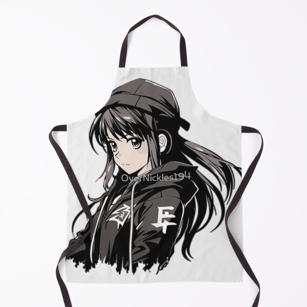 Item preview, Streetwear anime girl cap hoodiy designed and sold by NNCollection.