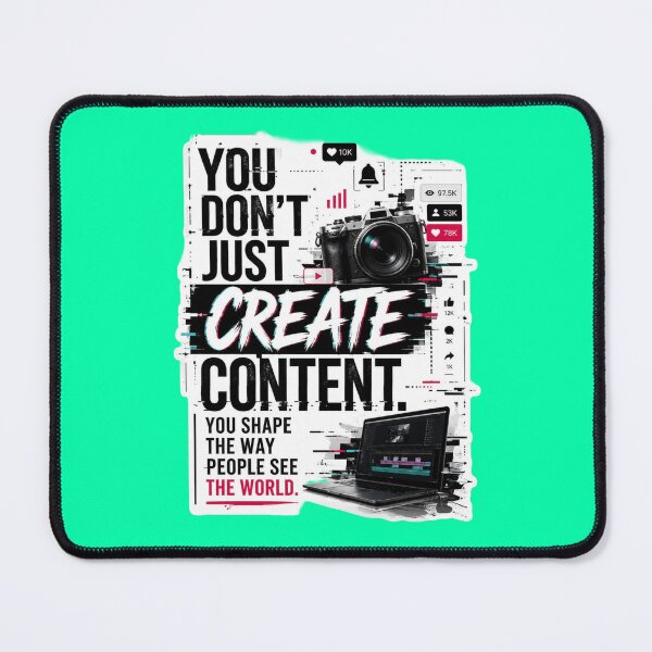 Item preview, You Dont Just Create Content - Videographer & Photographer Sticker designed and sold by Scro-Ciob-Shop.