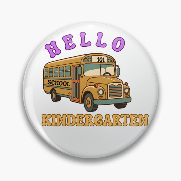 Item preview, Hello kindergarten school bus design designed and sold by laughingshirts.