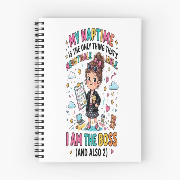 Item preview, My Naptime Is the Only Thing That’s Non-Negotiable – I Am the Boss (And Also 2) | Funny Toddler Boss T-Shirt Design | Printable PNG for Apparel & Merch designed and sold by Sushikidsntod.