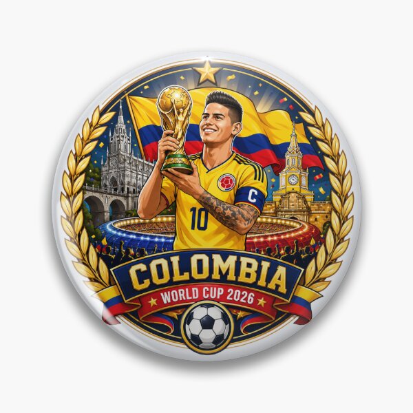 Item preview, Colombian Number 10 Football Crest designed and sold by Retro Arabica.