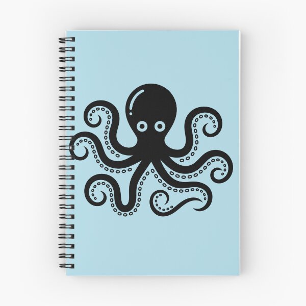 Item preview, Minimalist Black Octopus T-Shirt & Sticker – Simple Ocean Animal Silhouette Graphic designed and sold by ZyxDes.