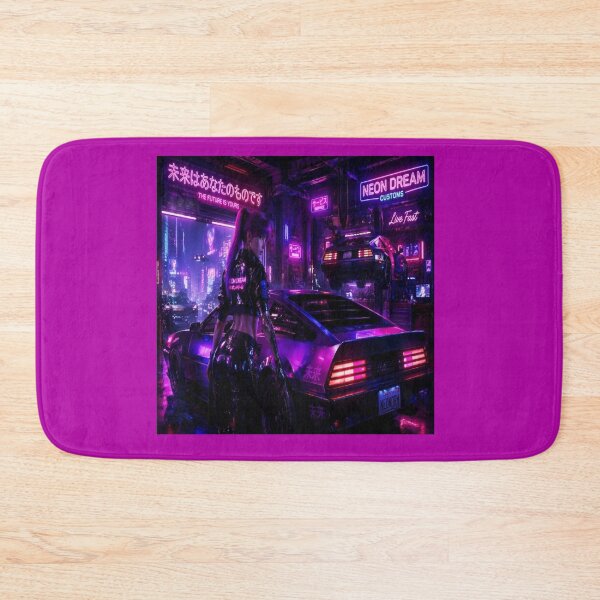 Item preview, Cyberpunk Future Car Neon Dream designed and sold by JMAVILA ART.