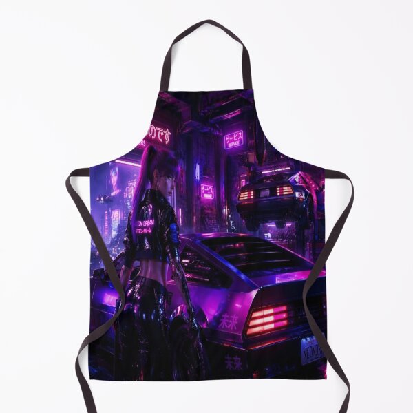 Item preview, Cyberpunk Future Car Neon Dream designed and sold by JMAVILA ART.