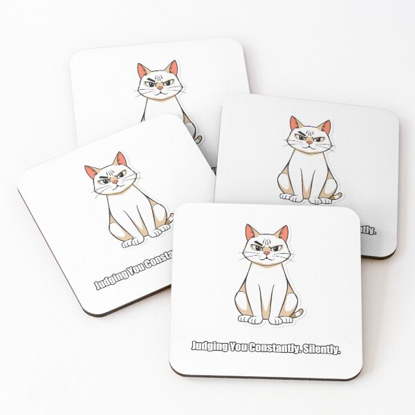 Item preview, British Shorthair Sticker - Judging You Constantly Silently - Funny Cat Gift designed and sold by pawdrops.