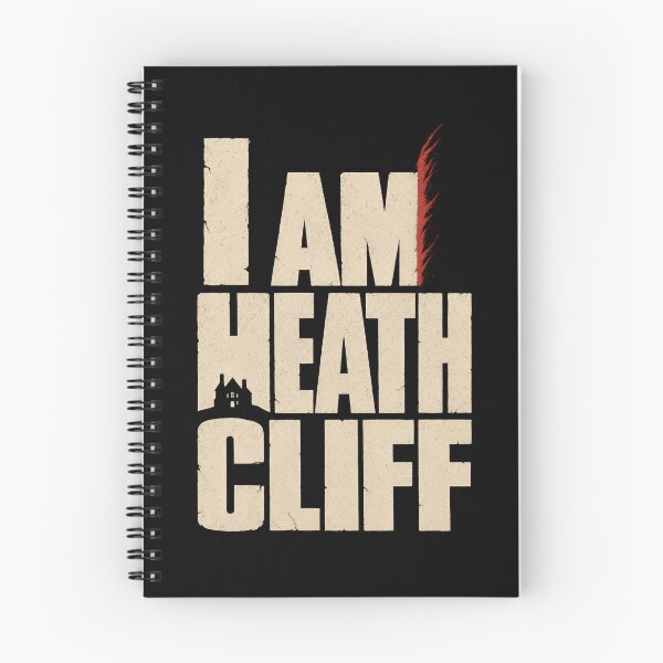 Item preview, I Am Heathcliff Wuthering Heights Gothic Grunge Typographic Design designed and sold by Fenay Designs.