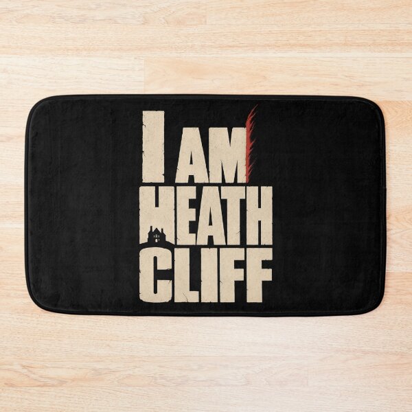 Item preview, I Am Heathcliff Wuthering Heights Gothic Grunge Typographic Design designed and sold by Fenay Designs.