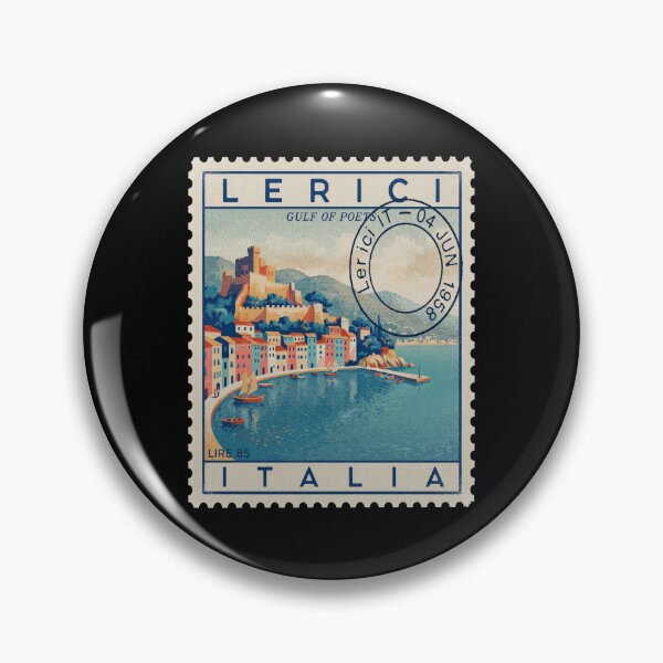 Item preview, Lerici Italy Gulf of Poets Postage Stamp Sticker designed and sold by stickercuffs.
