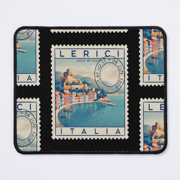 Item preview, Lerici Italy Gulf of Poets Postage Stamp Sticker designed and sold by stickercuffs.