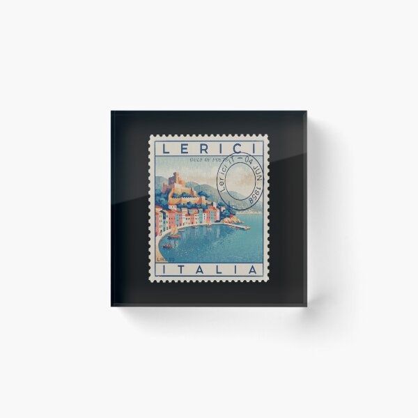 Item preview, Lerici Italy Gulf of Poets Postage Stamp Sticker designed and sold by stickercuffs.