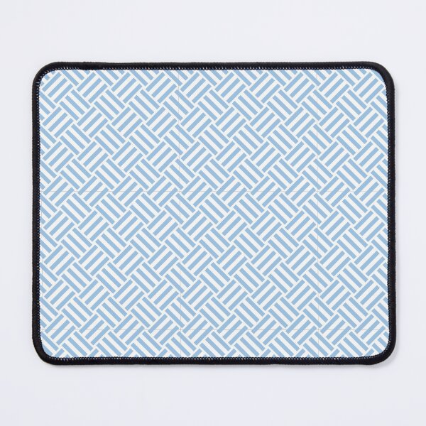 Item preview, White And Baby Blue Basket Weave Pattern designed and sold by pattern-archive.