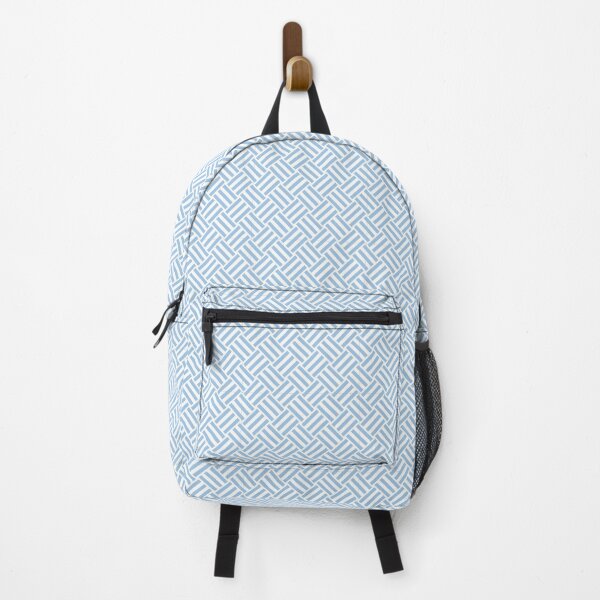 Item preview, White And Baby Blue Basket Weave Pattern designed and sold by pattern-archive.