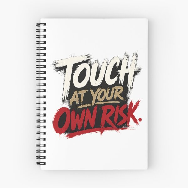 Item preview, Touch At Your Own Risk – Bold Typography Streetwear Design designed and sold by Hamlali-Studio.