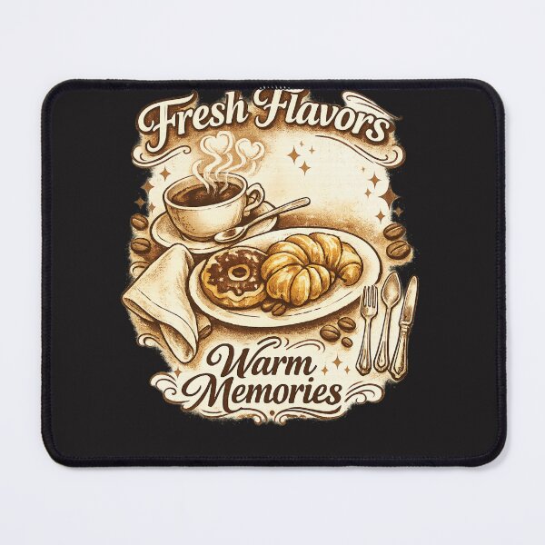 Item preview, Fresh Flavors Warm Memories – Vintage Café Breakfast T‑Shirt Design designed and sold by EdgeSphere.