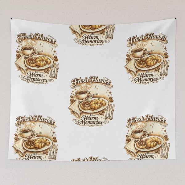 Item preview, Fresh Flavors Warm Memories – Vintage Café Breakfast T‑Shirt Design designed and sold by EdgeSphere.