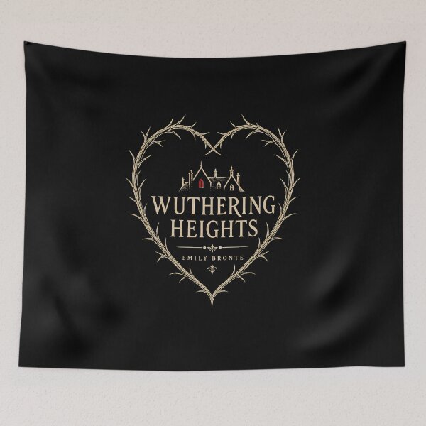 Item preview, Wuthering Heights Minimalist Thorn Heart Linework Aesthetic designed and sold by Fenay Designs.