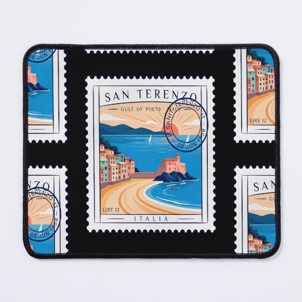 Item preview, San Terenzo Italy Gulf of Poets Postage Stamp Sticker designed and sold by stickercuffs.
