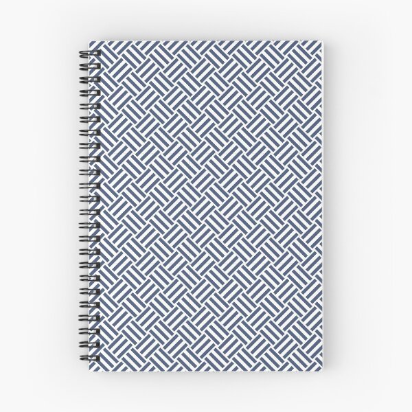 Item preview, White And Blue Basket Weave Pattern designed and sold by pattern-archive.