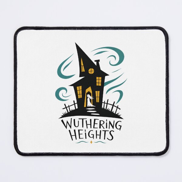 Item preview, Wuthering Heights Whimsical Retro Ghost Girl Haunted Manor Art designed and sold by Fenay Designs.