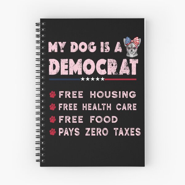 Item preview, My Dog Is A Democrat Pink Coquette Chihuahua Funny Political satire designed and sold by Youngkev-arts.