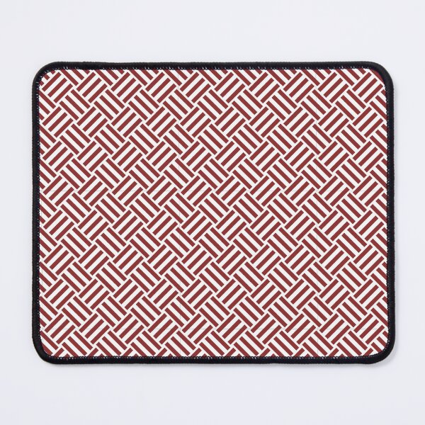 Item preview, White And Brick Red Basket Weave Pattern designed and sold by pattern-archive.
