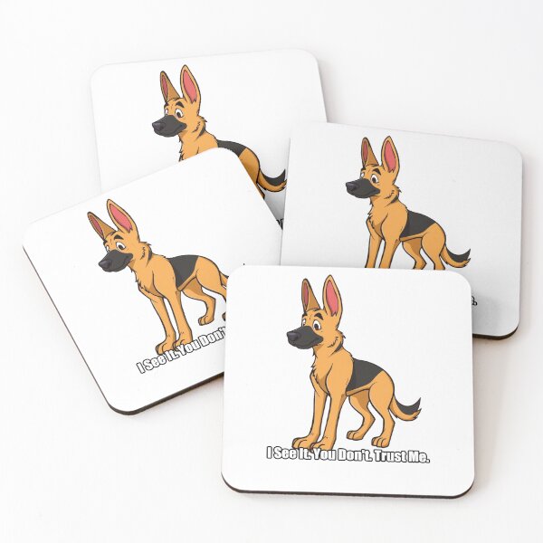 Item preview, German Shepherd Sticker - I See It You Dont Trust Me - Funny GSD Gift designed and sold by pawdrops.