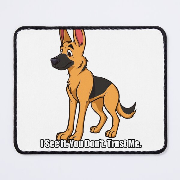 Item preview, German Shepherd Sticker - I See It You Dont Trust Me - Funny GSD Gift designed and sold by pawdrops.