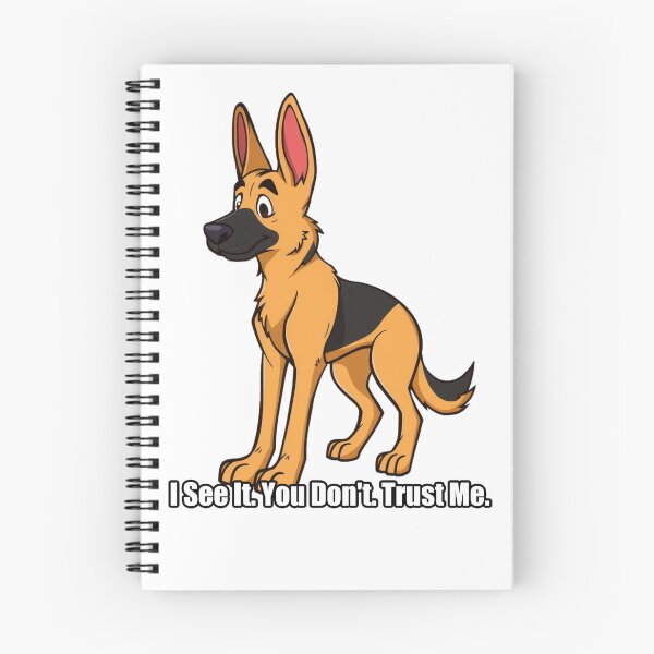 Item preview, German Shepherd Sticker - I See It You Dont Trust Me - Funny GSD Gift designed and sold by pawdrops.