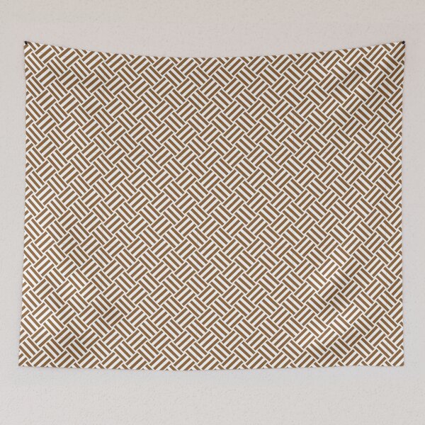Item preview, White And Bronze Basket Weave Pattern designed and sold by pattern-archive.