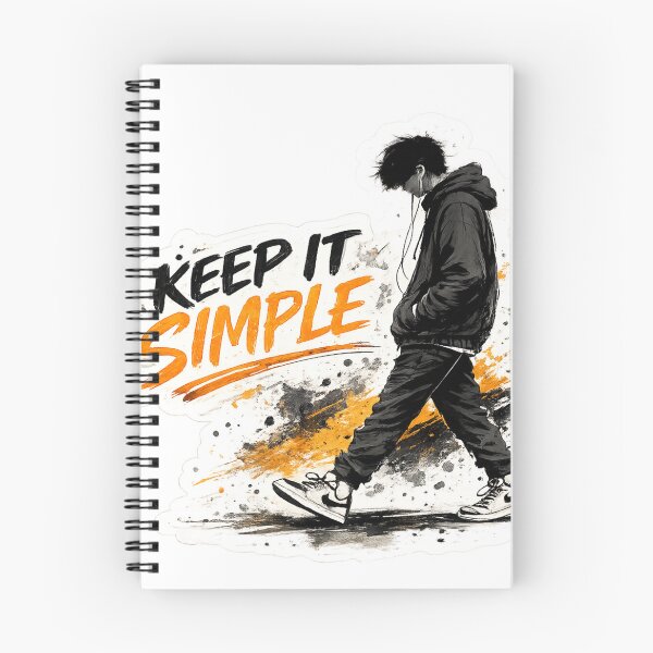 Item preview, Keep It Simple – Minimal Street Style Sticker designed and sold by Genzfirevibes.
