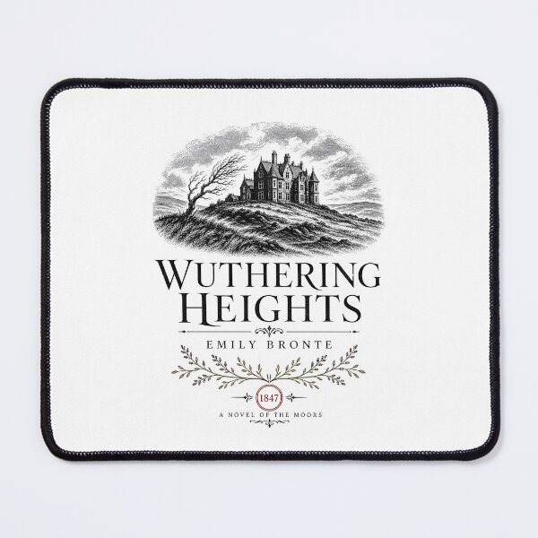 Item preview, Wuthering Heights Vintage Engraving Manor Emily Bronte Classic Novel designed and sold by Fenay Designs.