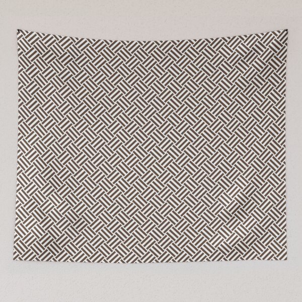 Item preview, White And Brown Basket Weave Pattern designed and sold by pattern-archive.