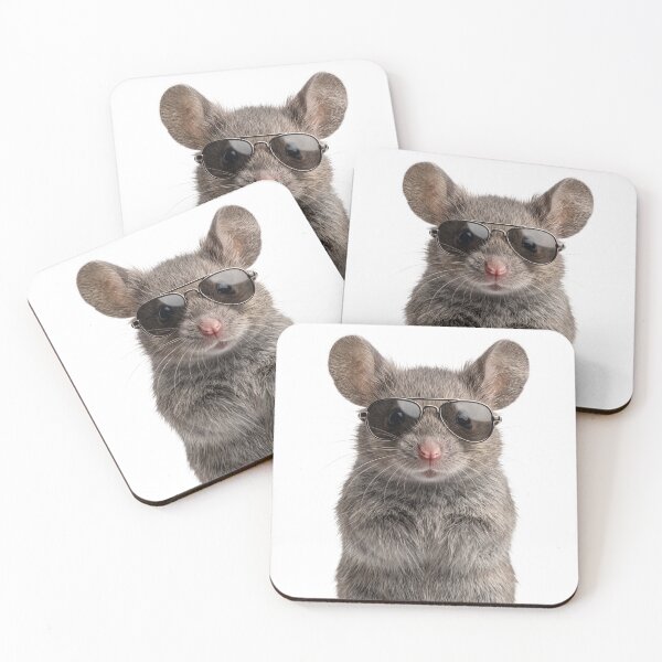 Item preview, Cute Baby Mouse Wearing Sunglasses Funny designed and sold by RareLavender.
