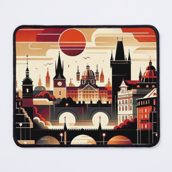 Item preview, Prague Czech Republic - Iconic Charles Bridge Skyline designed and sold by marlenarusse.