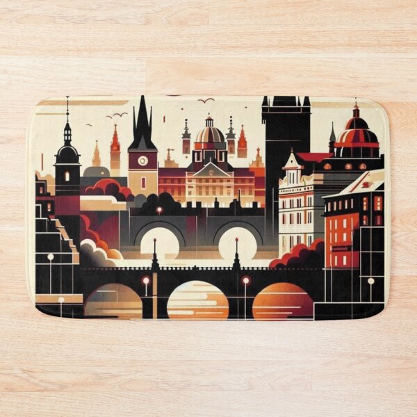 Item preview, Prague Czech Republic - Iconic Charles Bridge Skyline designed and sold by marlenarusse.