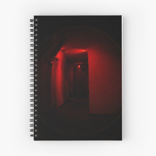 Item preview, Eerie Red Hallway Peephole designed and sold by Curious Echo Photography.