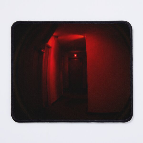 Item preview, Eerie Red Hallway Peephole designed and sold by Curious Echo Photography.