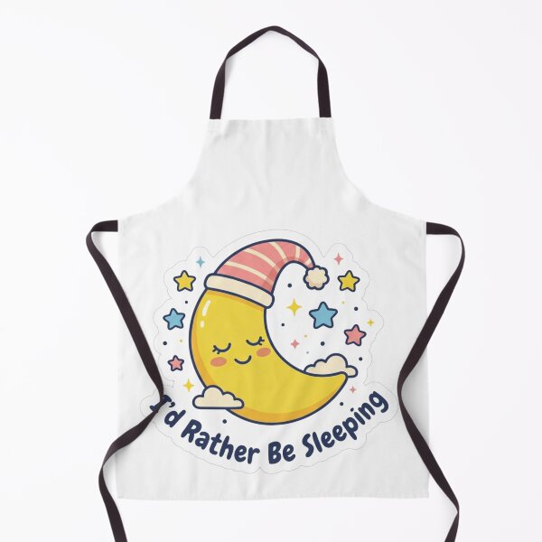 Item preview,  I'd Rather Be Sleeping Cute Moon Sticker designed and sold by PremVerse.