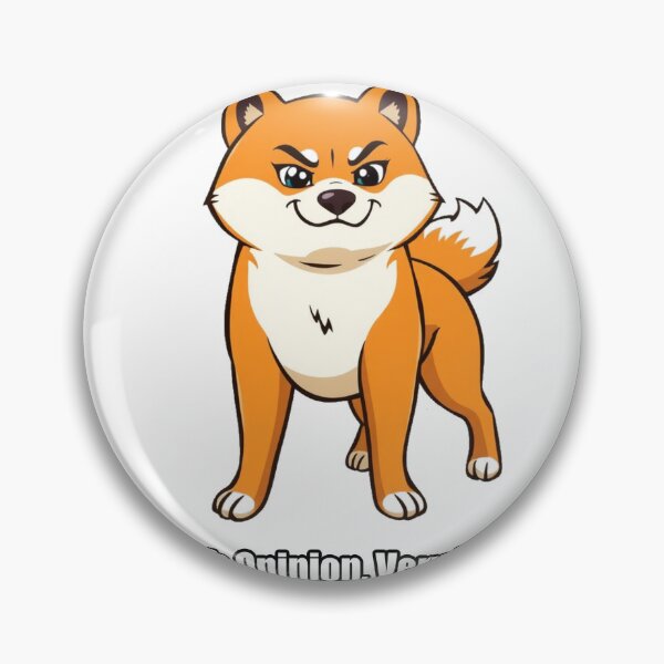 Item preview, Shiba Inu Sticker - Much Opinion Very Loud - Funny Shiba Gift designed and sold by pawdrops.