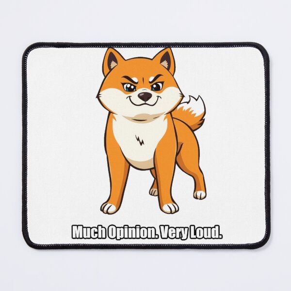 Item preview, Shiba Inu Sticker - Much Opinion Very Loud - Funny Shiba Gift designed and sold by pawdrops.