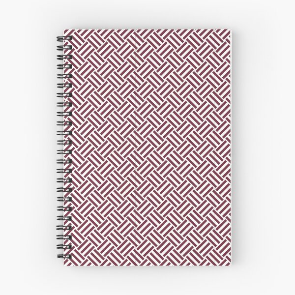 Item preview, White And Burgundy Basket Weave Pattern designed and sold by pattern-archive.